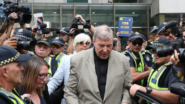 A prince of the church disgraced:  Cardinal George Pell.