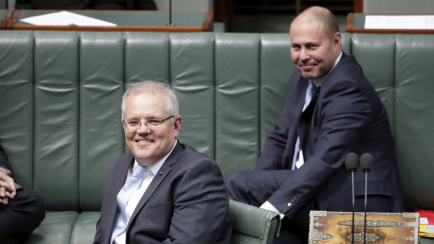 Prime Minister Scott Morrison and Treasurer Josh Frydenberg.