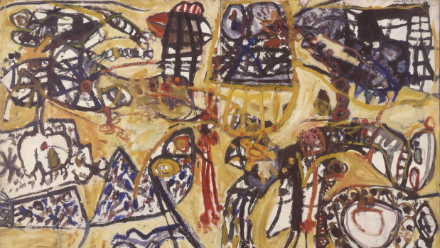 John Olsen, Spanish Encounter II, 1960