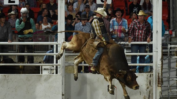 Bull rider Jason O'Hearn won the final round of the 2018 Sydney Royal Rodeo Series, The Federation Challenge at The Sydney Royal Easter Show. 
