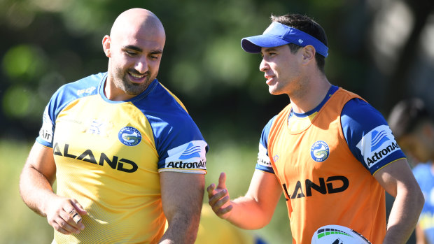 Strain: The relationship between Tim Mannah and Mitchell Moses has hit the rocks in recent weeks.