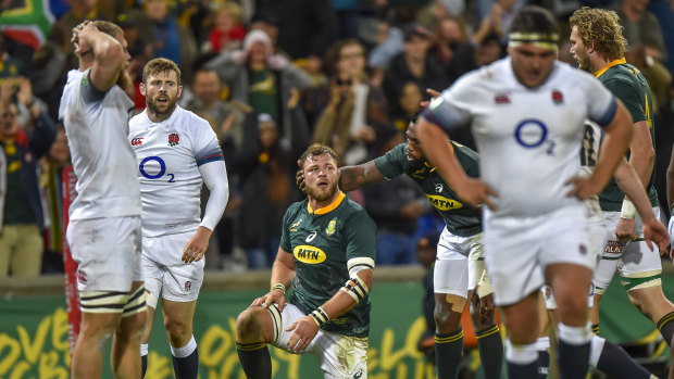 Tough travels: England are at risk of embarrassment in South Africa.