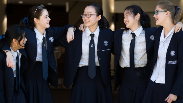 ''Happy it's over'': Year 9 students at Meriden School have sat their final NAPLAN test.