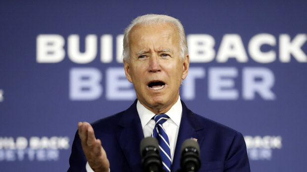 The Democratic presidential candidate, former vice-president Joe Biden.