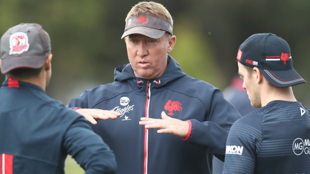 Coach with the most: Roosters coach Trent Robinson is the best in the game, according to NRL players.