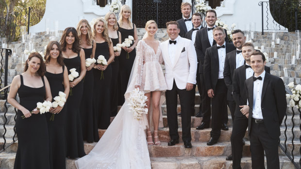 Karl Stefanovic and Jasmine Yarbrough were married at the One & Only Palmilla resort in Cabo Mexico.

