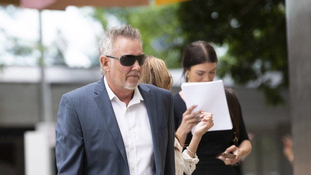 Ken Grace arriving at the Federal Court in Brisbane in February 2020.