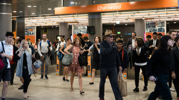 Thousands of extra passengers will pass through Chatswood station every day when the metro line opens in May. 
