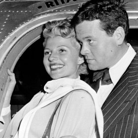 Rita Hayworth e Orson Wells.