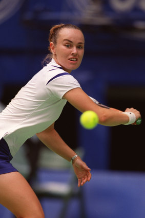 Three-time Australian Open champion Martina Hingis, in 2000.