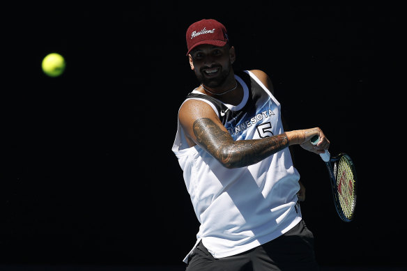 Nick Kyrgios is keen to shake off injury woes.