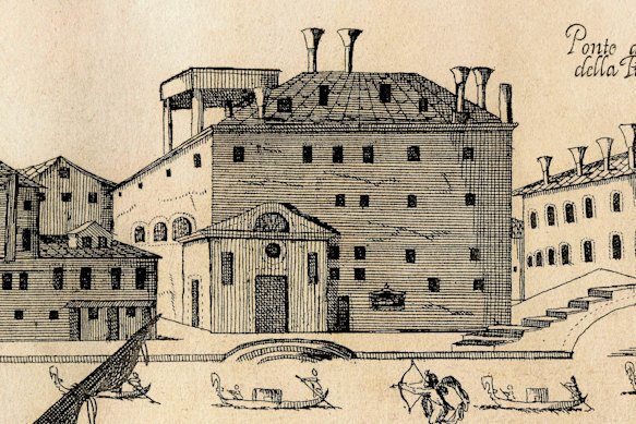 A 1686 engraving of the Ospedale della Pieta in Venice.