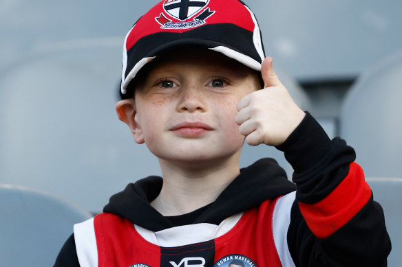 A young Saints fan.