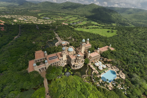 Over the top: The Palace, pool, Botanical Gardens, Lost City Golf Course and Sun Vacation Club.