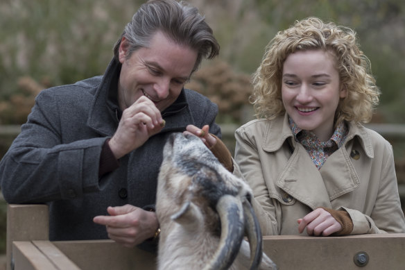 Shea Whigham and Julia Garner in Modern Love.