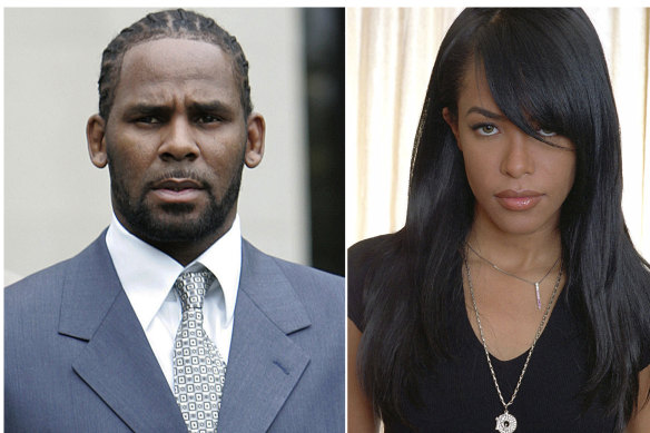 R. Kelly and the late R&B singer and actress Aaliyah.