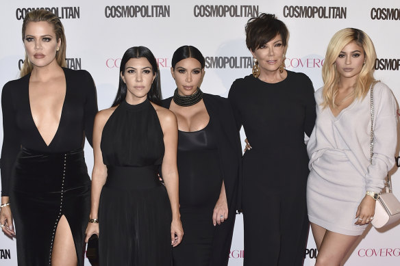 From left, Khloe, Kourtney and Kim, and Kris and Kylie Jenner. Disney has struck a "multi-year, global" deal with the Kardashian-Jenner family.