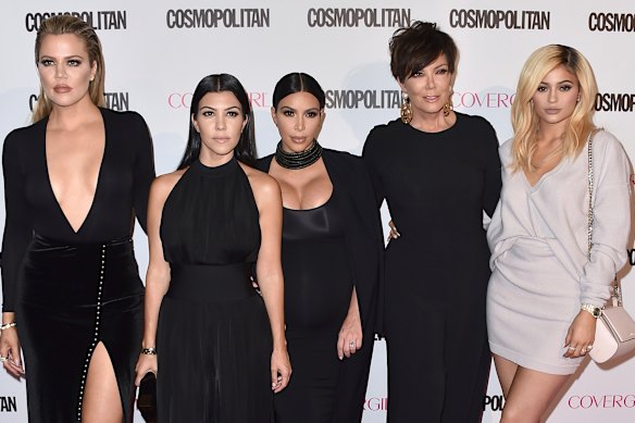 From left, Khloe, Kourtney and Kim, and Kris and Kylie Jenner. Disney has struck a "multi-year, global" deal with the Kardashian-Jenner family.