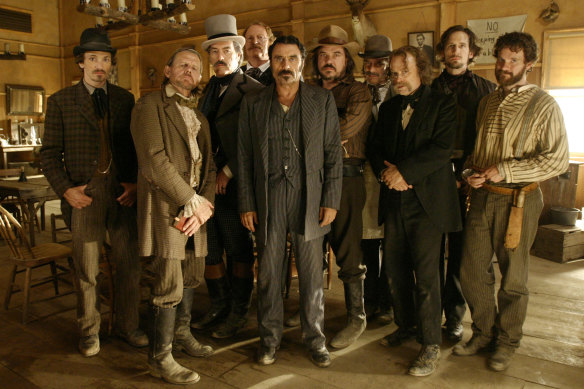 What a loveable bunch of rogues: The crew from Deadwood.