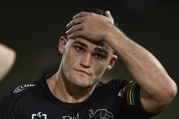 Panthers star Nathan Cleary is facing a two-match ban for his Anzac Day social distancing slip-up.