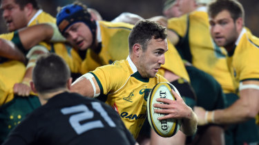 Tumultuous history: White during his match-winning performance in Sydney in 2015.