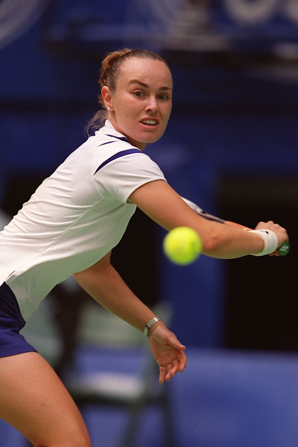 Three-time Australian Open champion Martina Hingis, in 2000.