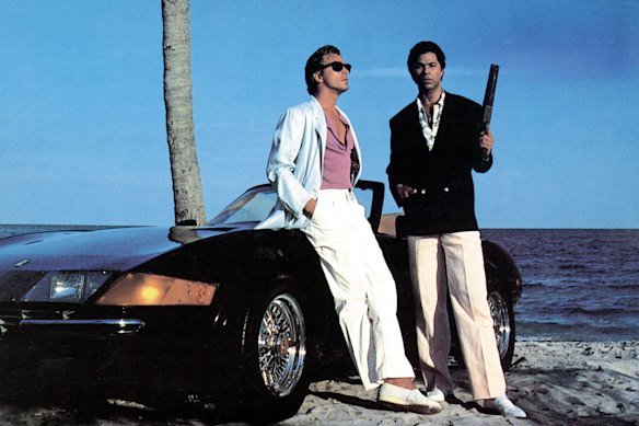 Don Johnson (left) and Philip Michael Thomas in 1980s hit Miami Vice. 
