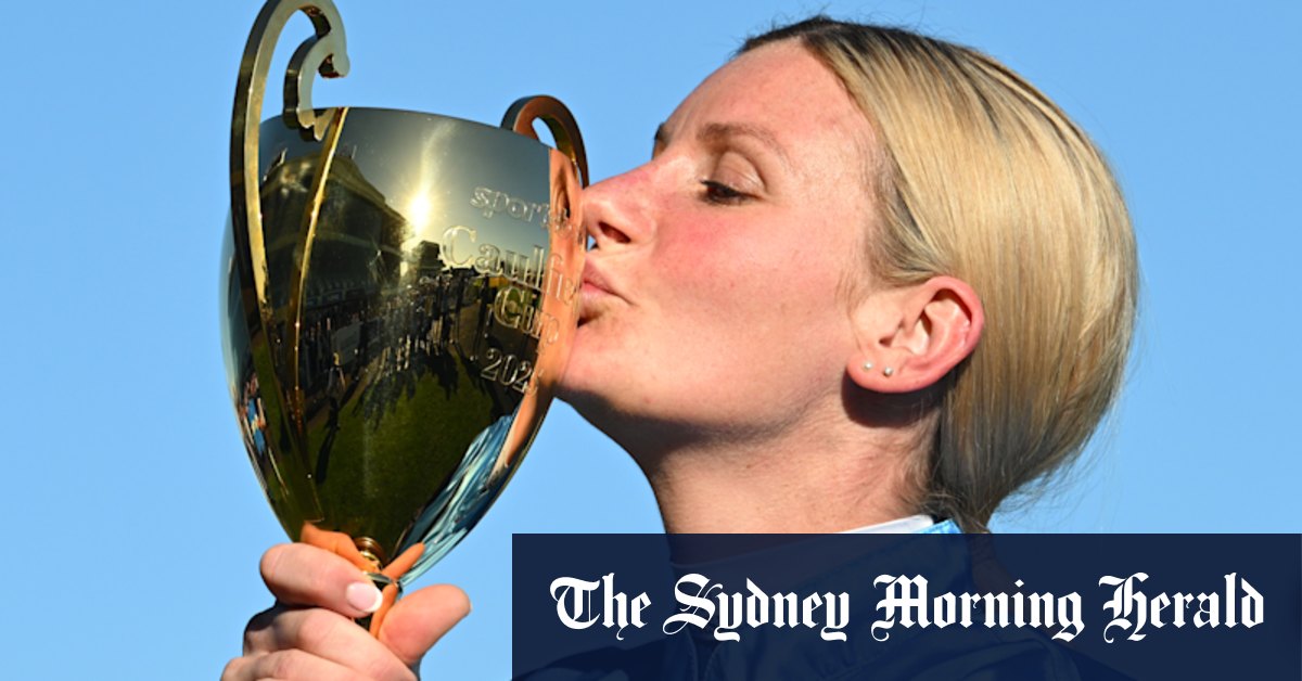 ‘What I want to say can’t go on camera’: Jamie Melham makes history to win the Caulfield Cup