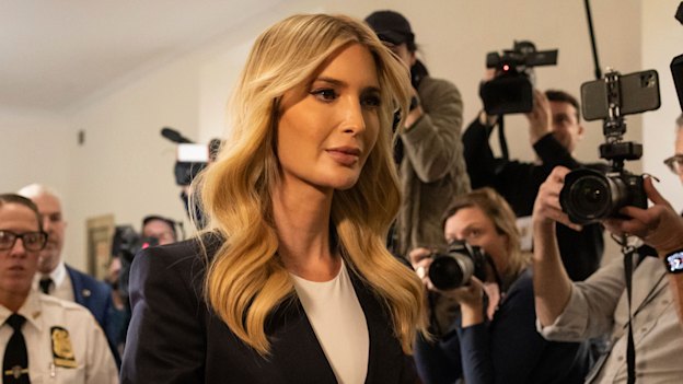 Seen in passing: Ivanka Trump during a civil fraud trial against her father, ex-president Donald Trump, at New York Supreme Court last November.