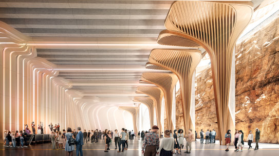 The NSW government’s latest vision for the Cutaway as a multipurpose space.