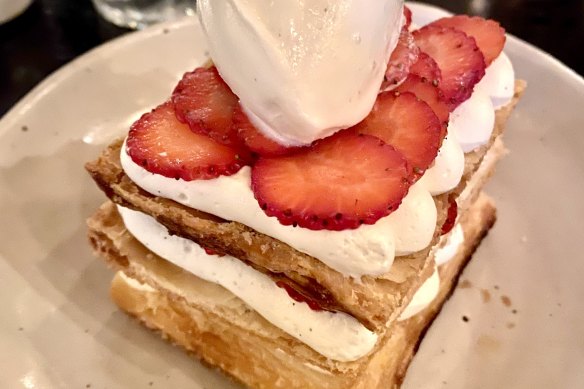 The finest mille-feuille we have ever eaten. Ever. 