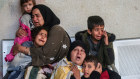 People mourn victims of an Israeli strike in Rafah, Gaza, over the weekend.