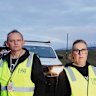 Wildlife Victoria volunteer rescuer George Andriotis and CEO Lisa Palma.