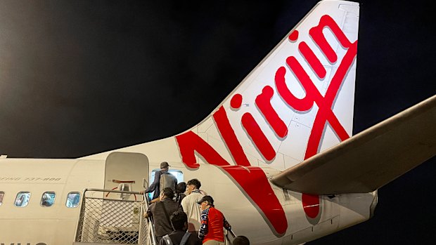 A Virgin aircraft’s engine caught fire on Monday evening