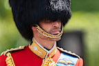 Prince William sported his beard with his military uniform