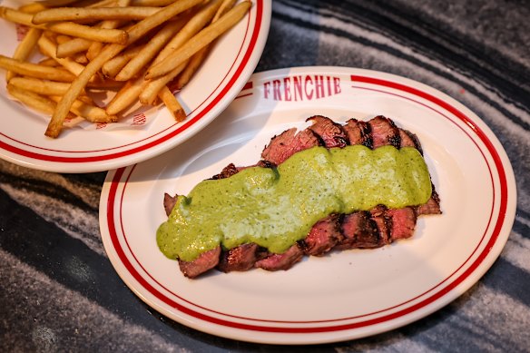 Steak entrecote is $14 at Frenchie, all night.
