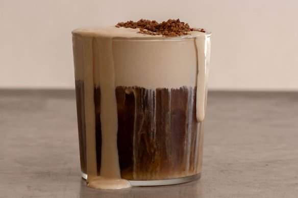 Single O’s banana bread cold foam coffee.