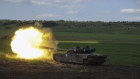 A Ukrainian tank fires in Chasiv Yar, the site of fierce battles with the Russian forces this week. 