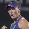 Samantha Stosur claims hard-fought win in front of home crowd