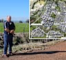 Shire of Dardanup president Tyrrell Gardiner at the proposed site of the Wanju project. 