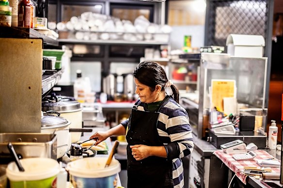 Janet Faldeus, the Bangladeshi-born chef-owner of Authentic Family Recipes.
