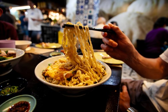Noodle wizardry on show.