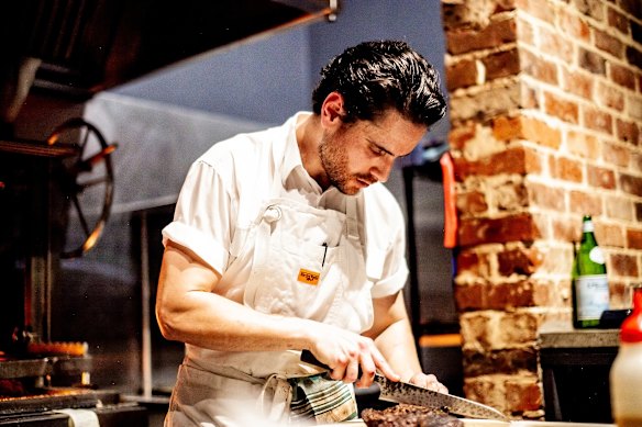 Elliot Sawiris at work in the kitchen. 