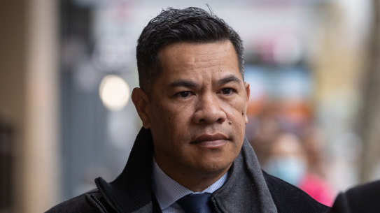 Simiona Tuteru arrives at court in 2020.