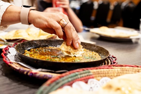 Channa daal with roghni naan.