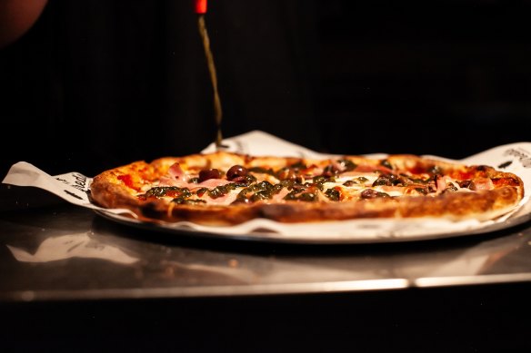 The pizze – thin, fleet-footed, crisp rather than pillowy, evenly tanned – verily fits the description of Roman-style pizza.