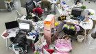 Employees take naps during lunch hour at Tencent in Guangzhou, China.