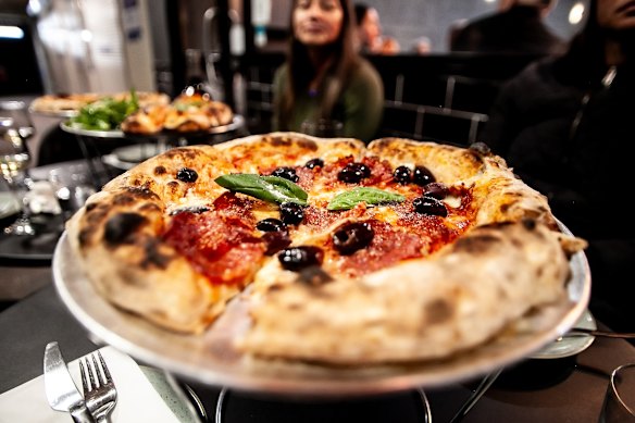 Pizza is the star of the show at Mima.