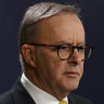 Attorney-General Mark Dreyfus, Prime Minister Anthony Albanese, Social Services Minister Amanda Rishworth and Government Services Minister Bill Shorten announcing the royal commission.