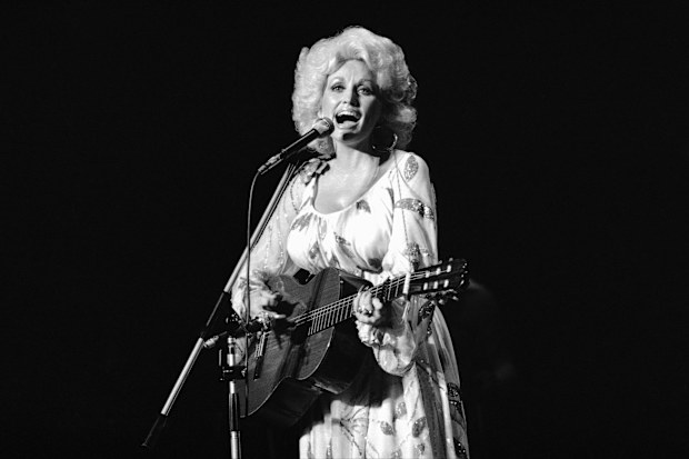 Dolly Parton performs in concert in Tokyo, July 30, 1979.